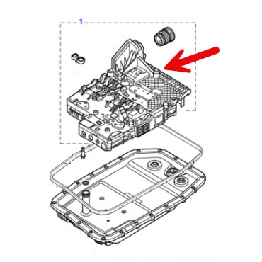VALVE BODY ASSEMBLY, MECHATRONIC TCM C2C33532
